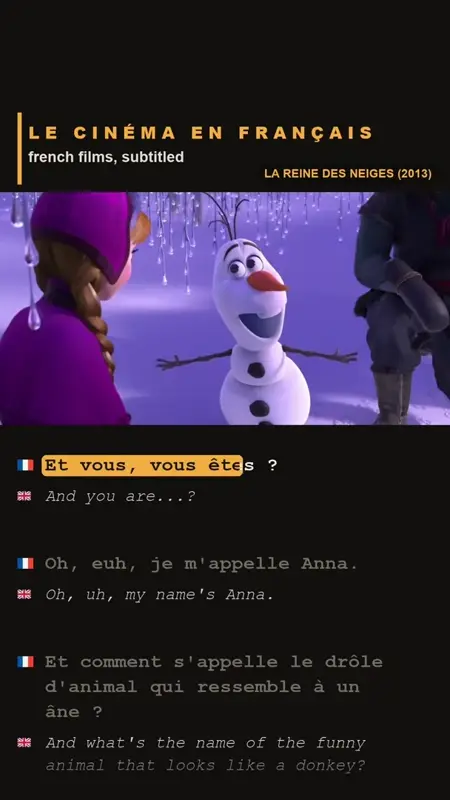 Learn French with Disney films