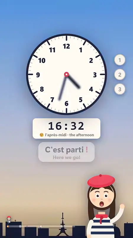 Telling the time in French